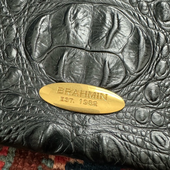 Brahmin Croc-Embossed Leather Clutch - Picture 3 of 5